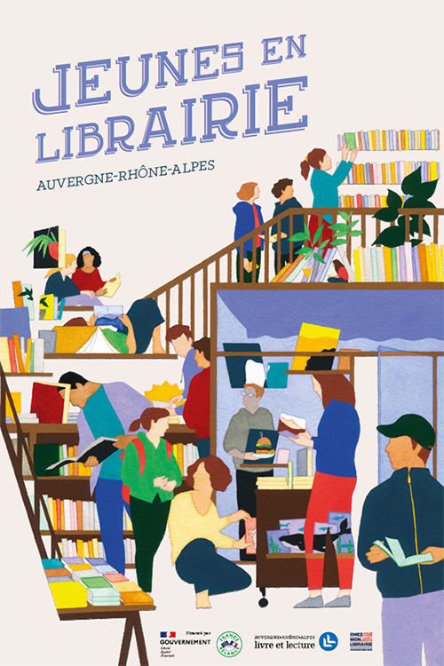 jeunes en librairie