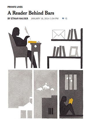 A reader behind bars