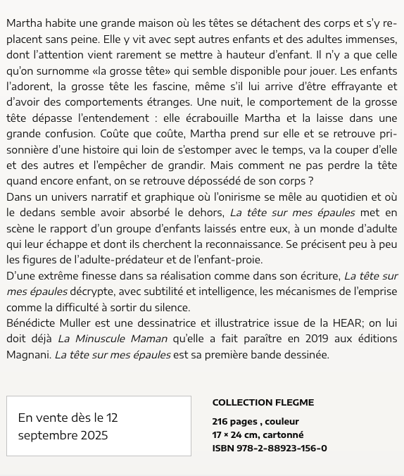 La tête sur mes épaules